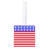 Bewerkbaar afbeelding en rode en witte streep decoratie (Voorkant)