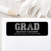 bewerkbaar Afstuderen bewerkbare kleur Etiket (Insitu)