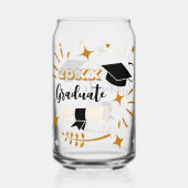 Bewerkbaar Afstuderen Drinkware Blikvorm Glas (Voorkant)