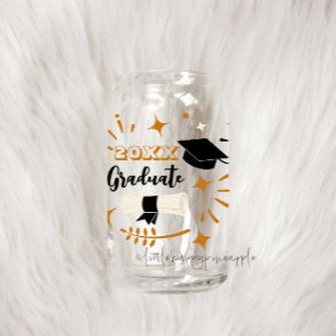 Bewerkbaar Afstuderen Drinkware Blikvorm Glas