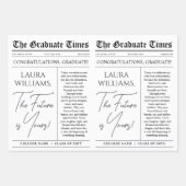 Bewerkbaar Afstuderen Krant Bloemenboeket Inpakpapier Vel (Voorkant 3)