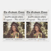 Bewerkbaar Afstuderen Krant Bloemenboeket Inpakpapier Vel (Voorkant 2)