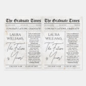 Bewerkbaar Afstuderen Krant Bloemenboeket Inpakpapier Vel (Voorkant 3)