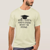 Bewerkbaar Afstuderen t-shirt, Afstuderen Grappig  T-shirt (Voorkant)
