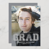 bewerkbaar Afstuderen voor bewerkbare kleuren Kaart (Voorkant / Achterkant)