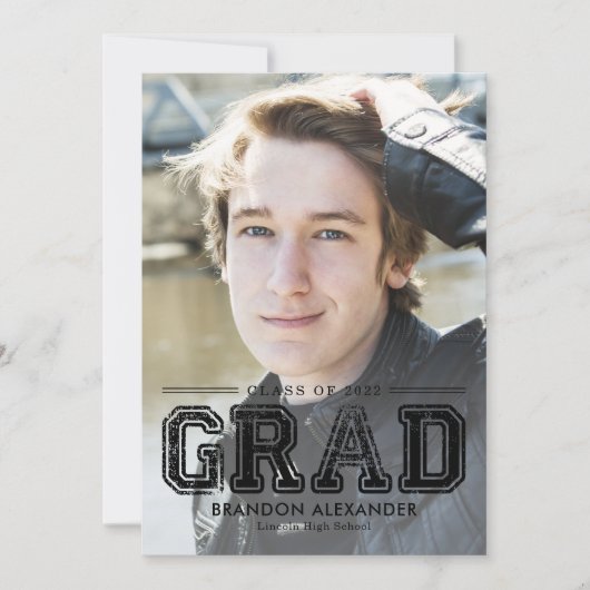  bewerkbaar Afstuderen voor bewerkbare kleuren Kaart (Voorkant)