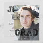  bewerkbaar Afstuderen voor bewerkbare kleuren Kaart (Voorkant / Achterkant)