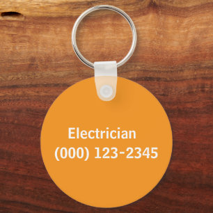 bewerkbaar als elektricien sleutelhanger