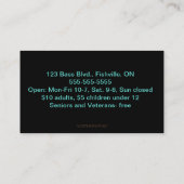 Bewerkbaar Aquarium Visitekaartje (Achterkant)