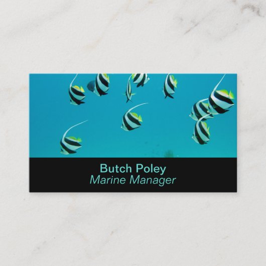 Bewerkbaar Aquarium Visitekaartje (Voorkant)