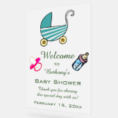 Bewerkbaar Baby shower Acryl Bord (Hoek)