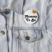 Bewerkbaar Baby shower Mama To Be Ronde Button 5,7 Cm (In situ)