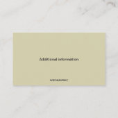 Bewerkbaar Barrel Winery Visitekaartje (Achterkant)