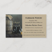 Bewerkbaar Barrel Winery Visitekaartje (Voorkant)