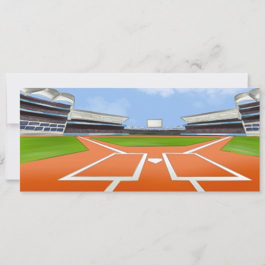 Bewerkbaar Baseball Ticket Sport Verjaardagsfeest Kaart (Achterkant)