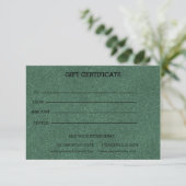Bewerkbaar Bedrijfs Cadeau Certificaat Logo Toevoe (Staand voorkant)