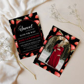 Bewerkbaar Berry Sweet Baby shower Kaart