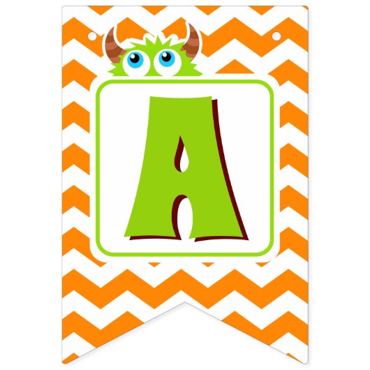 Bewerkbaar bij Banner van Little Monster Bash Part (Derde vlag)