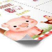 Bewerkbaar Boerderij Verjaardag Milestone Poster S (Hoek)