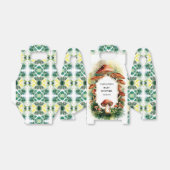 Bewerkbaar Boho Mushroom Baby shower Bedankdoosjes (Uitgevouwen)