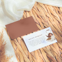 Bewerkbaar Boho Pampas Terracotta Vrijgezellenfees