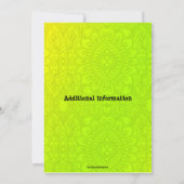 Bewerkbaar Bollywood verjaardagsfeestje Kaart (Achterkant)