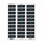 Bewerkbaar Buitenaards Wezen Retouradres Etiket (Full Sheet)
