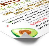 Bewerkbaar burrito fondsenwervingsflyer poster (Hoek)