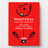 Bewerkbaar Canadees Poutine Festival Fotoplaat (voorkant)