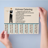 Bewerkbaar Catering Telefoonnummer Flyer (Hand)