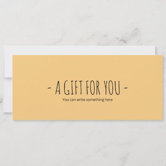 Bewerkbaar Cavia Cadeaubon Kaart (Achterkant)