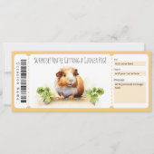Bewerkbaar Cavia Cadeaubon Kaart (Voorkant)