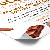 Bewerkbaar chocolade fondsenwervingsflyer poster (Hoek)