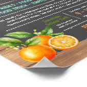Bewerkbaar citrus liefdadigheidsactie flyer poster (Hoek)