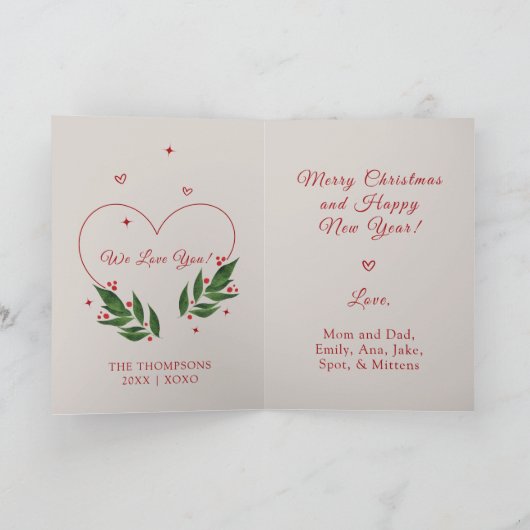 BEWERKBAAR Cockapoo Funny Dog Christmas Kaart (Binnen)