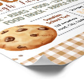 Bewerkbaar cookie dough fondsenwervingsflyer poster (Hoek)