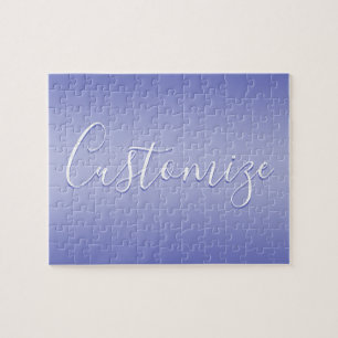 Bewerkbaar Cursief Schrift Wit & Paarse Violet Legpuzzel
