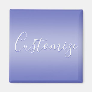 Bewerkbaar Cursief Schrift Wit & Paarse Violet Magneet