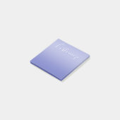Bewerkbaar Cursief Schrift | Wit & Paarse Violet Post-it® Notes (Schuin)