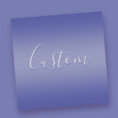 Bewerkbaar cursief script | Transparant Paarse Sticker