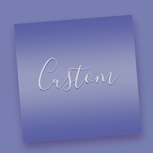 Bewerkbaar cursief script | Transparant Paarse Sticker