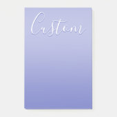 Bewerkbaar cursief script | Wit & Paarse Violet Post-it® Notes (Voorkant)