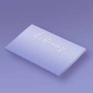 Bewerkbaar cursief script Wit & Paarse Violet Post-it® Notes