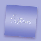 Bewerkbaar cursief script | Wit & Paarse Violet Sticker