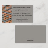 bewerkbaar dakbedekkingsbedrijf visitekaartje (Voorkant / Achterkant)