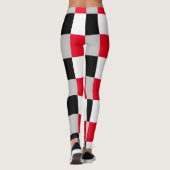 Bewerkbaar dambordpatroon leggings (Achterkant)