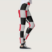 Bewerkbaar dambordpatroon leggings (Rechts)