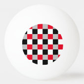 Bewerkbaar dambordpatroon pingpongbal (Achterkant)