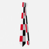 Bewerkbaar dambordpatroon stropdas (Voorkant)