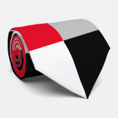 Bewerkbaar dambordpatroon stropdas (Opgerold)